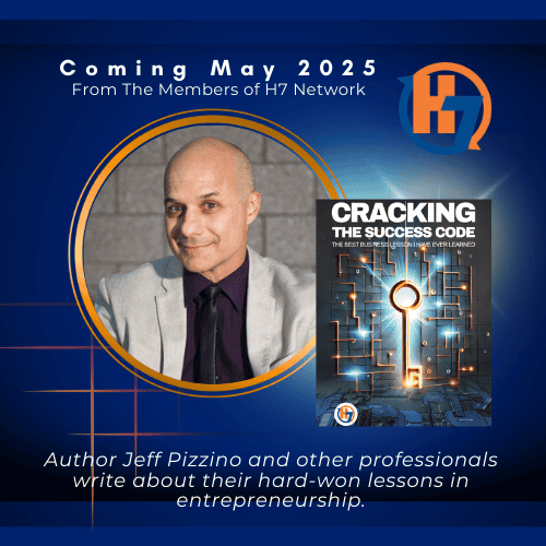 Unlocking the Power of Storytelling with Jeff Pizzino 1 Jeff Pizzino’s chapter in the H7 Network's Anthology book, “Cracking the Success Code: The Best Business Lesson I Ever Learned,” isn’t just a narrative; it's a journey, one that reveals the transformative power of a well-crafted elevator speech