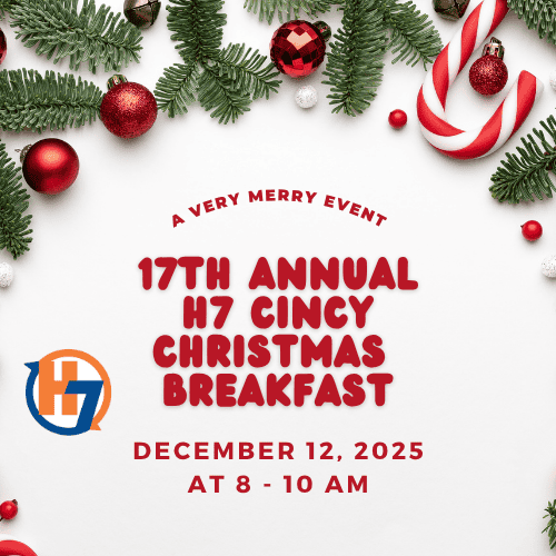 Join us for the 17th Annual H7 Holiday Breakfast December 12th from 8 to 10 am. Immerse yourself in the fantastic community of fellow members and guests!